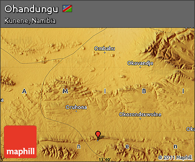 Physical Map of Ohandungu