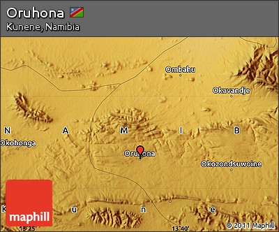 Physical Map of Oruhona