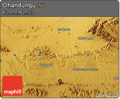 Physical Map of Ohandungu