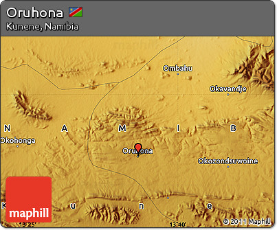 Physical Map of Oruhona
