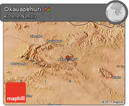 Satellite Map of Okauapehuri