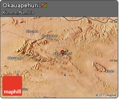 Satellite Map of Okauapehuri