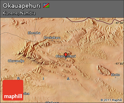 Satellite Map of Okauapehuri