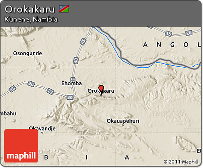 Shaded Relief Map of Orokakaru