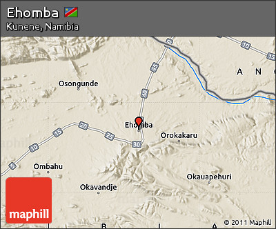 Shaded Relief Map of Ehomba