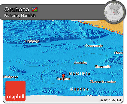 Political Panoramic Map of Oruhona