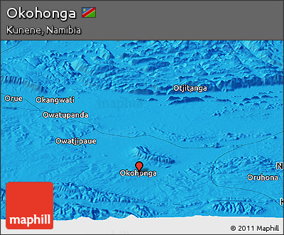Political Panoramic Map of Okohonga