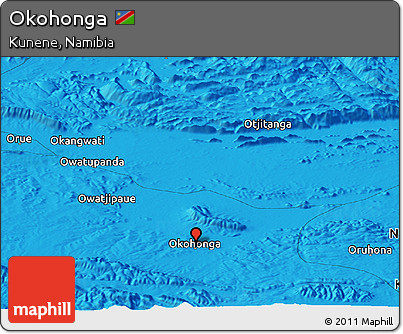 Political Panoramic Map of Okohonga