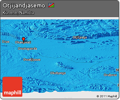 Political Panoramic Map of Otjijandjasemo