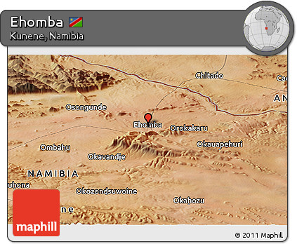 Satellite Panoramic Map of Ehomba