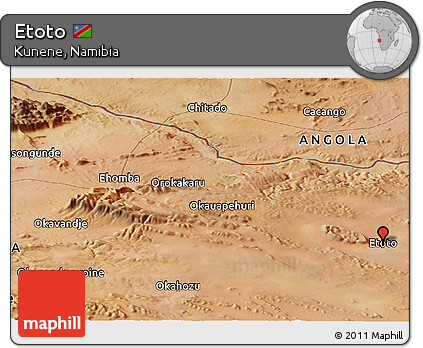 Satellite Panoramic Map of Etoto