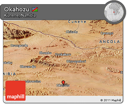 Satellite Panoramic Map of Okahozu