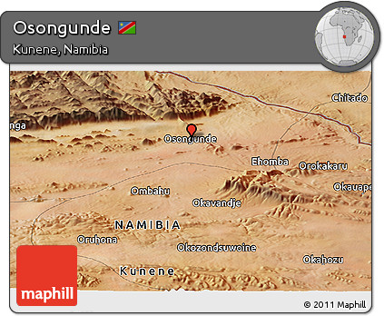 Satellite Panoramic Map of Osongunde