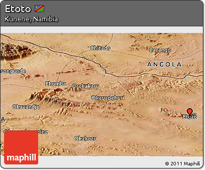 Satellite Panoramic Map of Etoto
