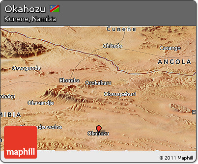 Satellite Panoramic Map of Okahozu