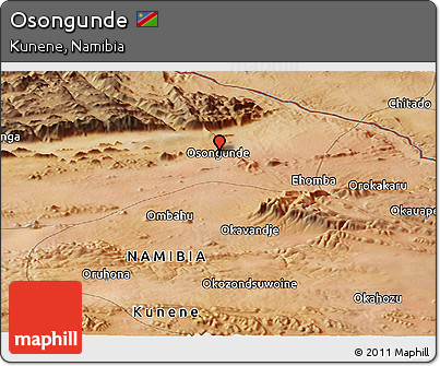 Satellite Panoramic Map of Osongunde