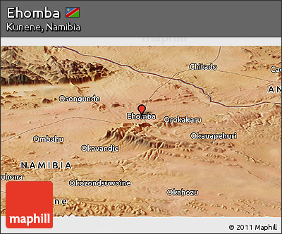 Satellite Panoramic Map of Ehomba