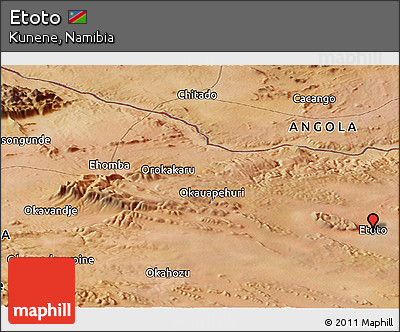Satellite Panoramic Map of Etoto