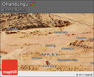 Satellite Panoramic Map of Ohandungu