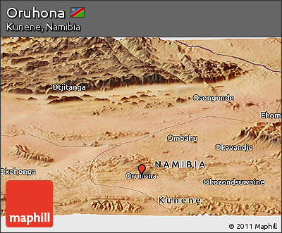 Satellite Panoramic Map of Oruhona