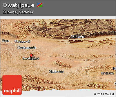 Satellite Panoramic Map of Owatjipaue