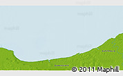 Physical 3D Map of the area around 17° 30' 31" S, 140° 19' 29" E