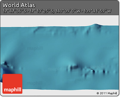 Satellite 3D Map of the Area around 17° 30' 31" S, 140° 10' 30" W
