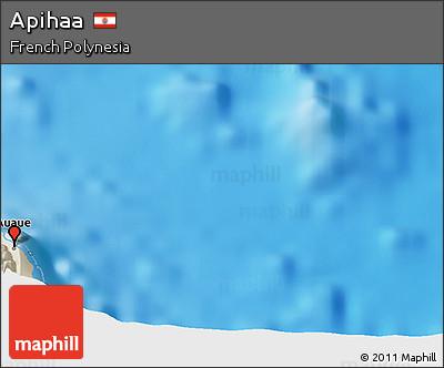 Shaded Relief 3D Map of Apihaa