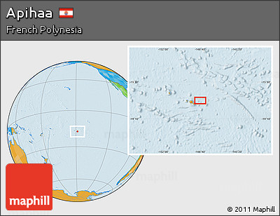 Political Location Map of Apihaa