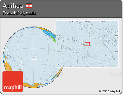 Political Location Map of Apihaa