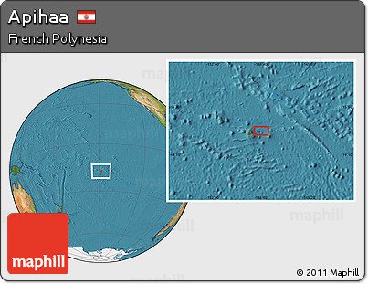 Satellite Location Map of Apihaa