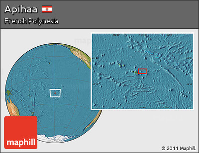Satellite Location Map of Apihaa