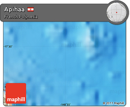 Shaded Relief Map of Apihaa