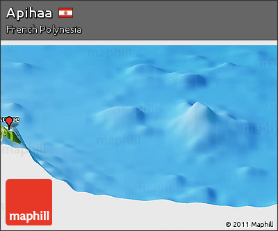 Physical Panoramic Map of Apihaa