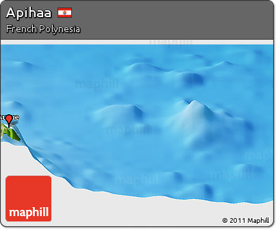 Physical Panoramic Map of Apihaa