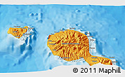 Political 3D Map of Hiti Mahaua