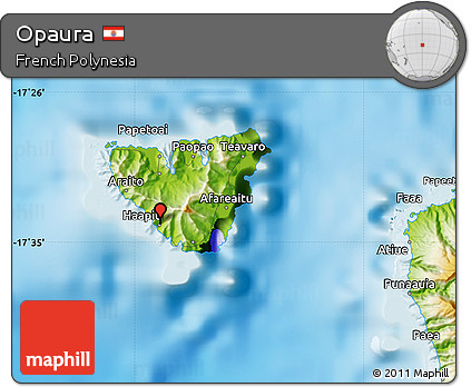 Physical Map of Opaura