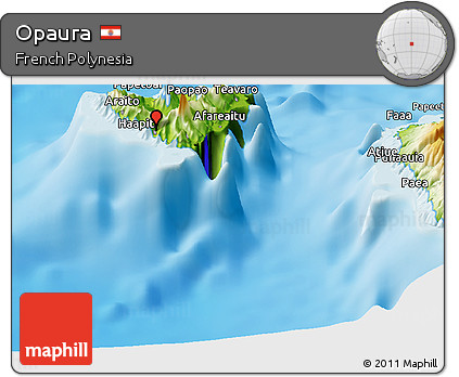 Physical Panoramic Map of Opaura