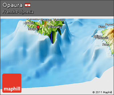 Physical Panoramic Map of Opaura