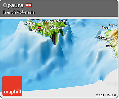 Physical Panoramic Map of Opaura