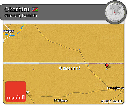 Physical 3D Map of Okathitu