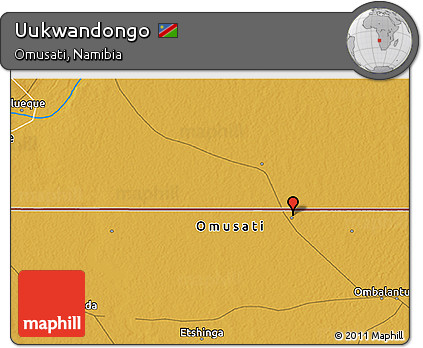 Physical 3D Map of Uukwandongo