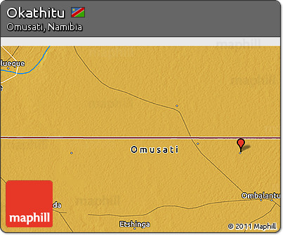 Physical 3D Map of Okathitu
