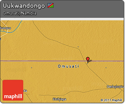 Physical 3D Map of Uukwandongo