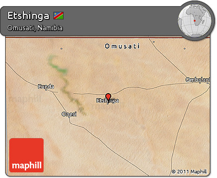 Satellite 3D Map of Etshinga