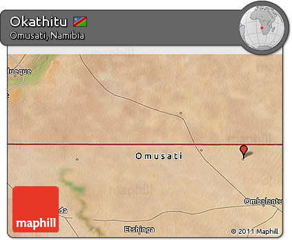 Satellite 3D Map of Okathitu