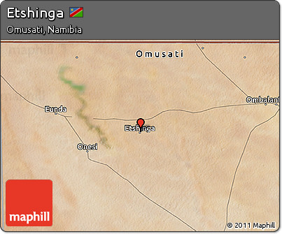 Satellite 3D Map of Etshinga