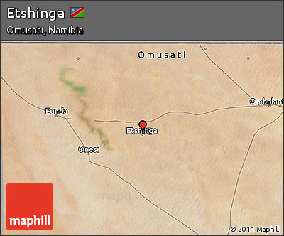 Satellite 3D Map of Etshinga