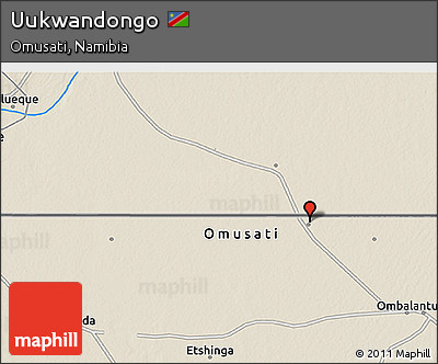 Shaded Relief 3D Map of Uukwandongo