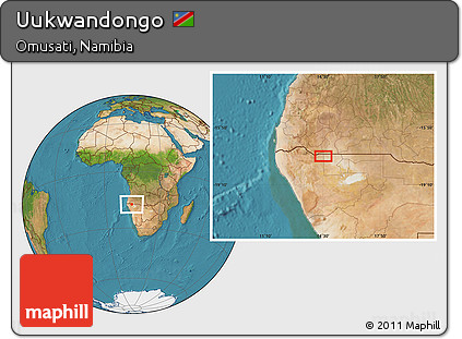 Satellite Location Map of Uukwandongo